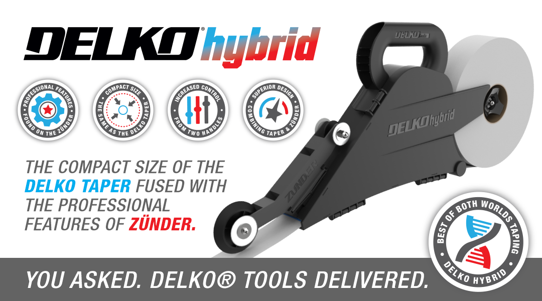 DELKO® Hybrid - best of both worlds drywall taping from DELKO® Tools.
